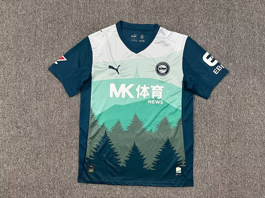 AAA Quality Alaves 25/26 Third Green/Navy Blue Soccer Jersey